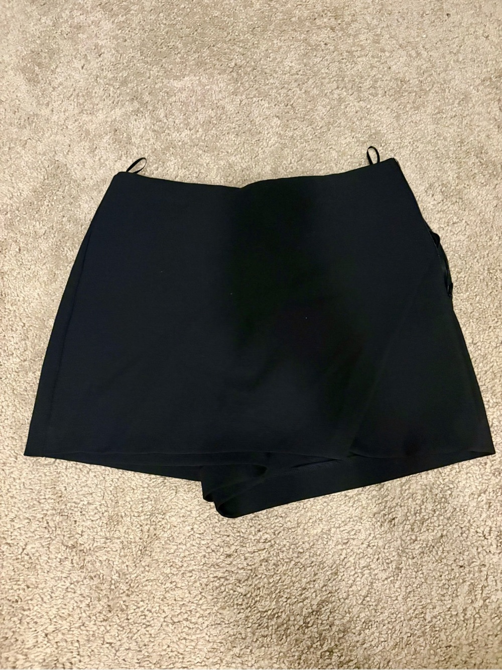 Zara Black Skort Shorts - Sleek Minimal Design